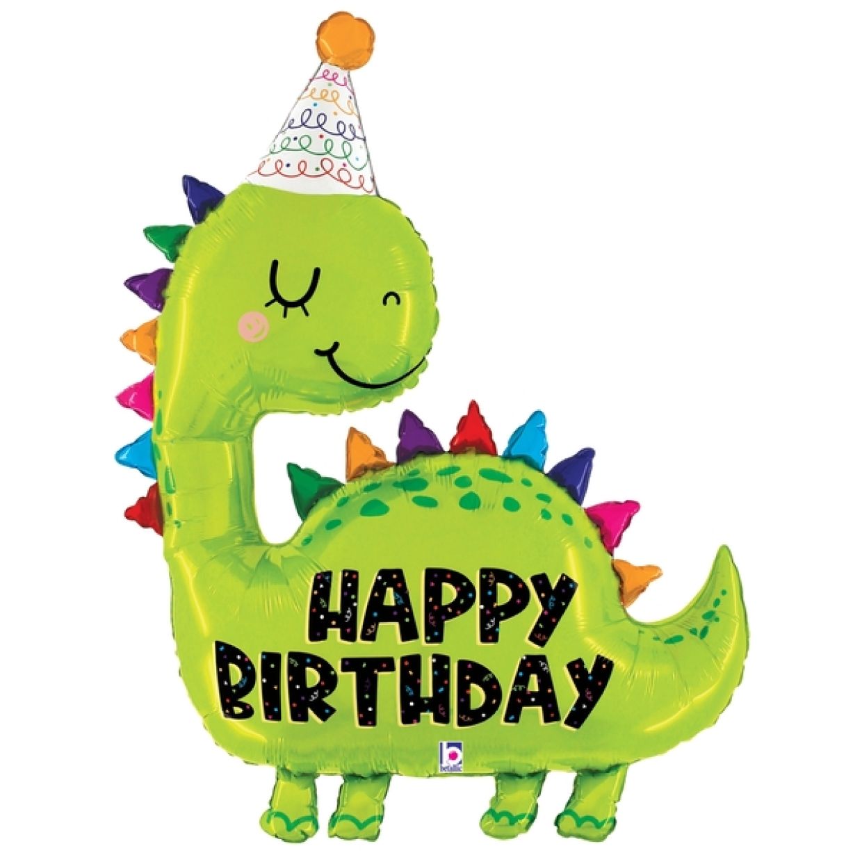 Dino Birthday Xlarge foil Helium Balloon