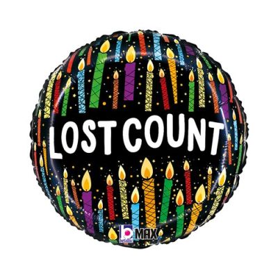 Lost Count Candles Foil Helium Balloon 46cm
