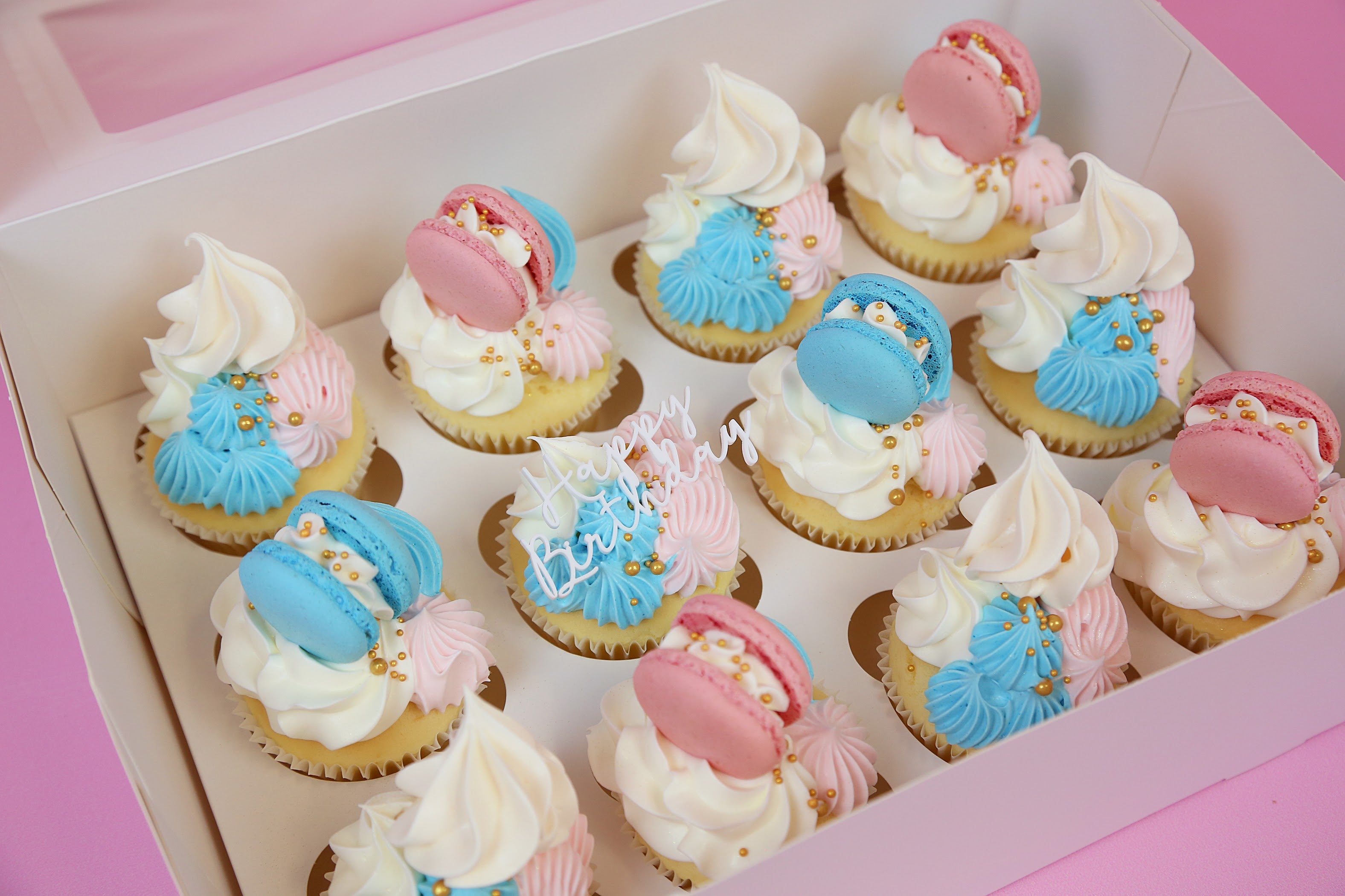 Loaded Cupcakes: Choose your size, colour & topper