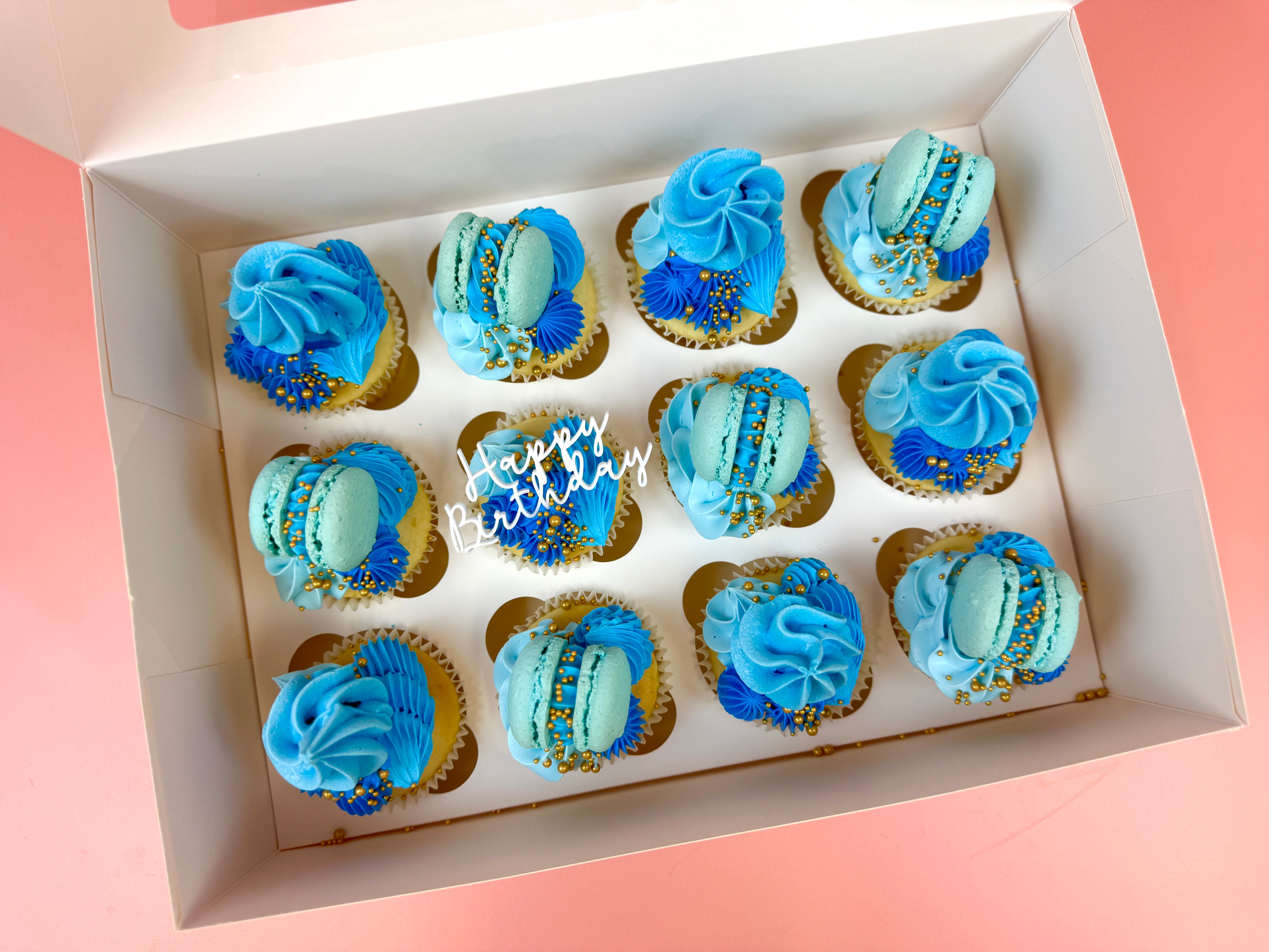 Loaded Cupcakes: Choose your size, colour & topper