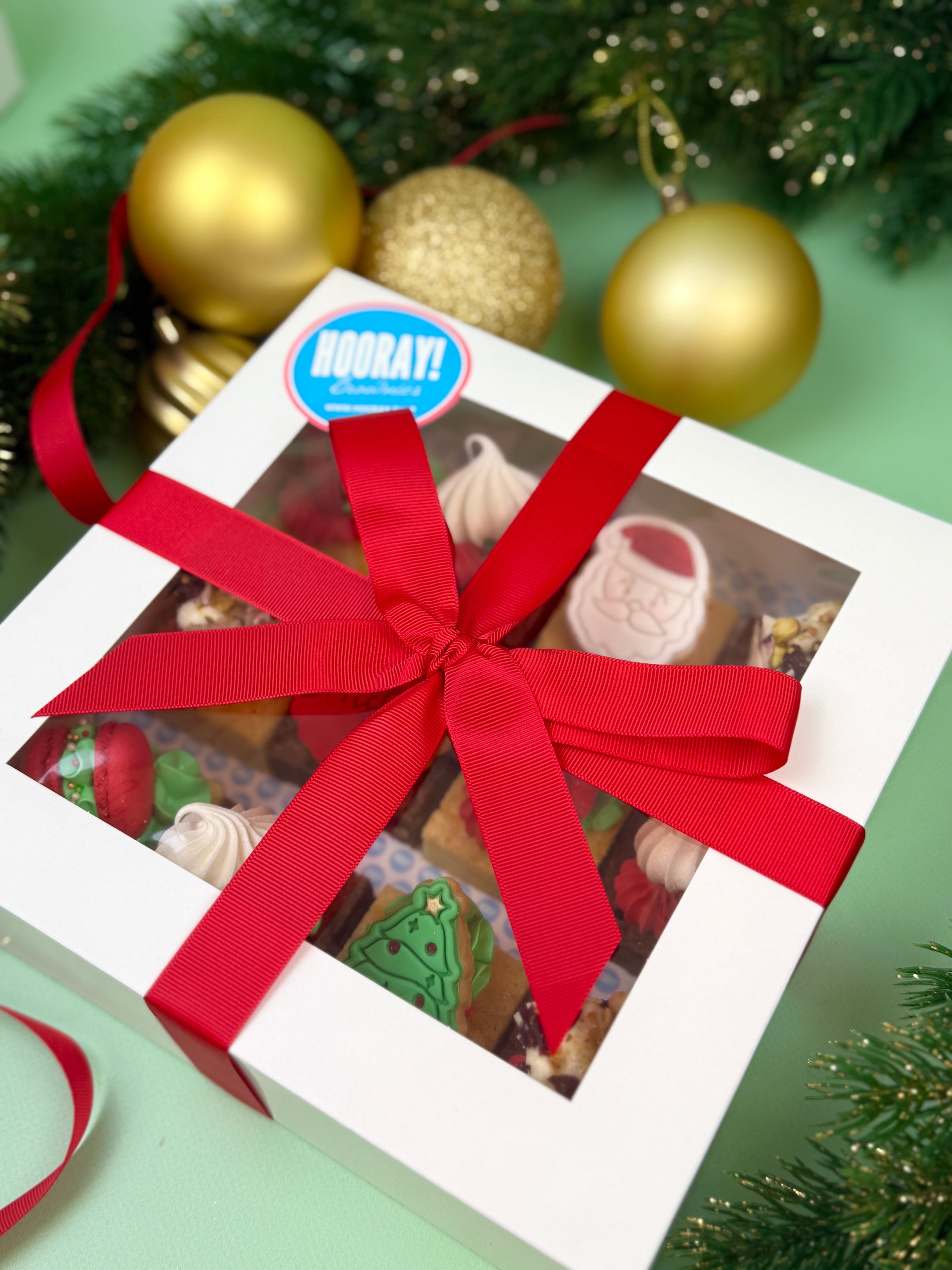 Christmas // 12 Brownies with 1 x custom image