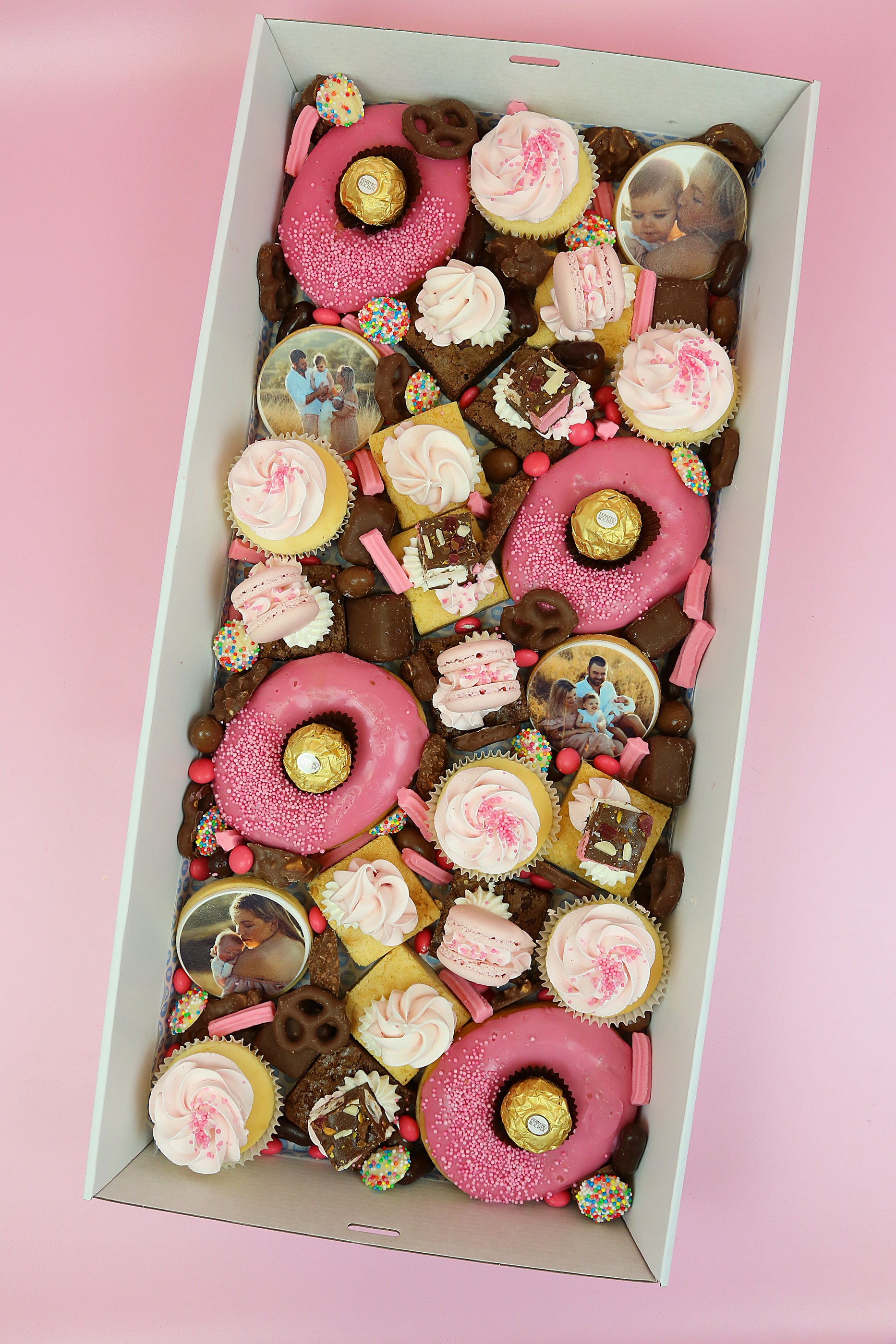 IMAGE GRAZING BOX- Choose Colour & Size- With 4 x CUSTOM images
