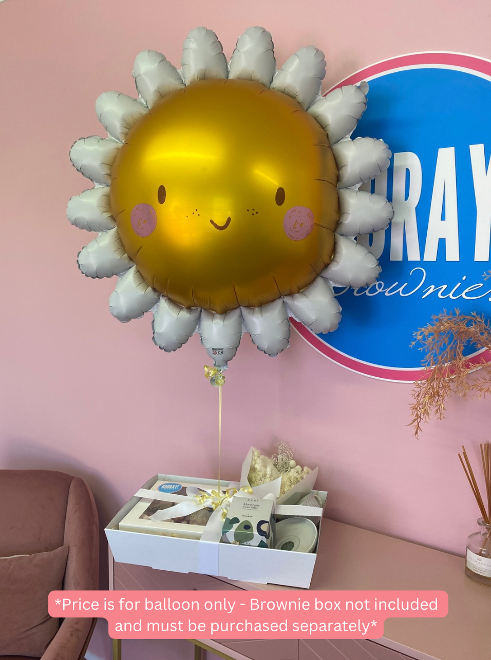 'Flower with face' XLarge Helium Balloon