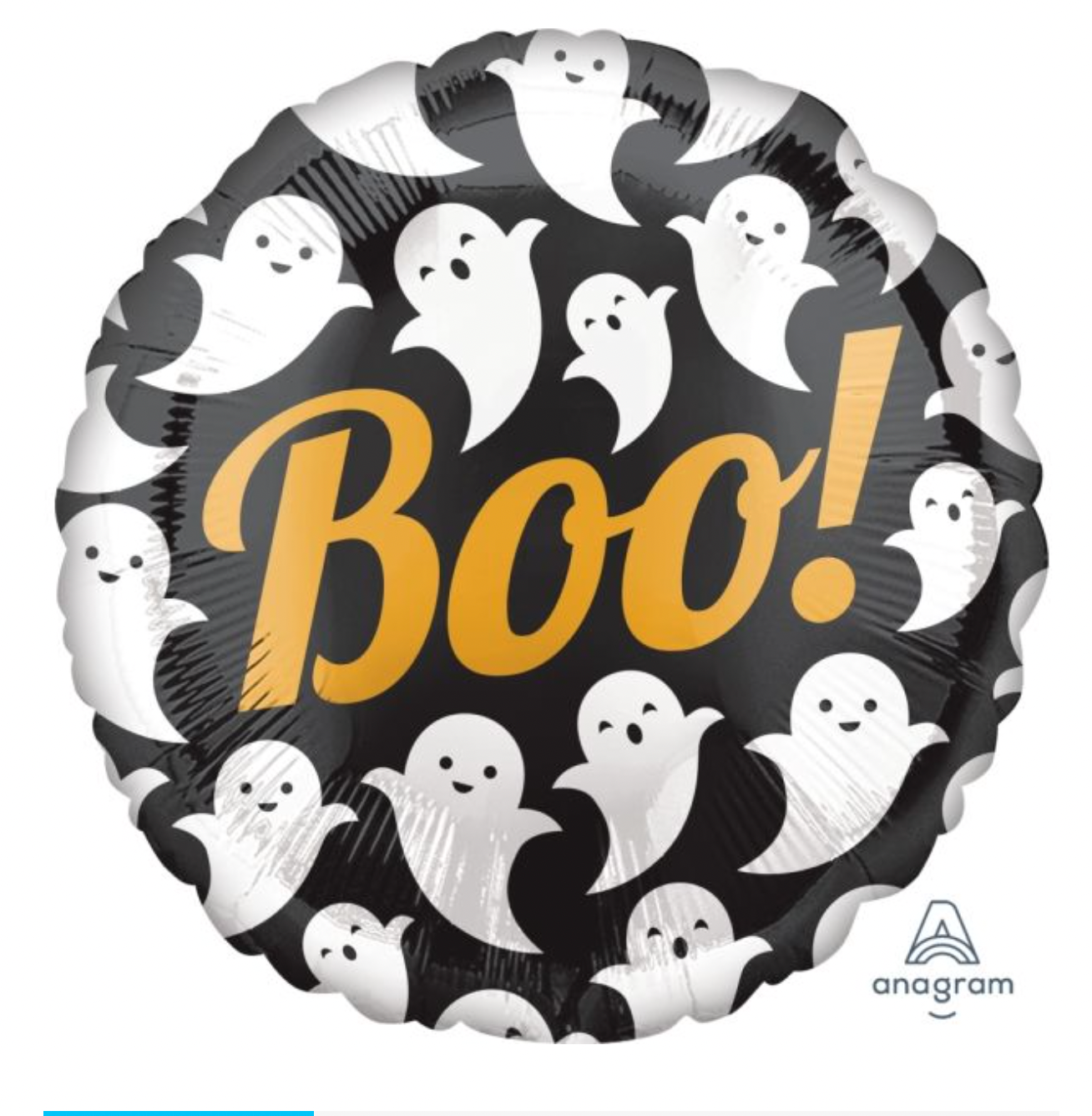 Halloween 'BOO!' helium balloon- 43cm