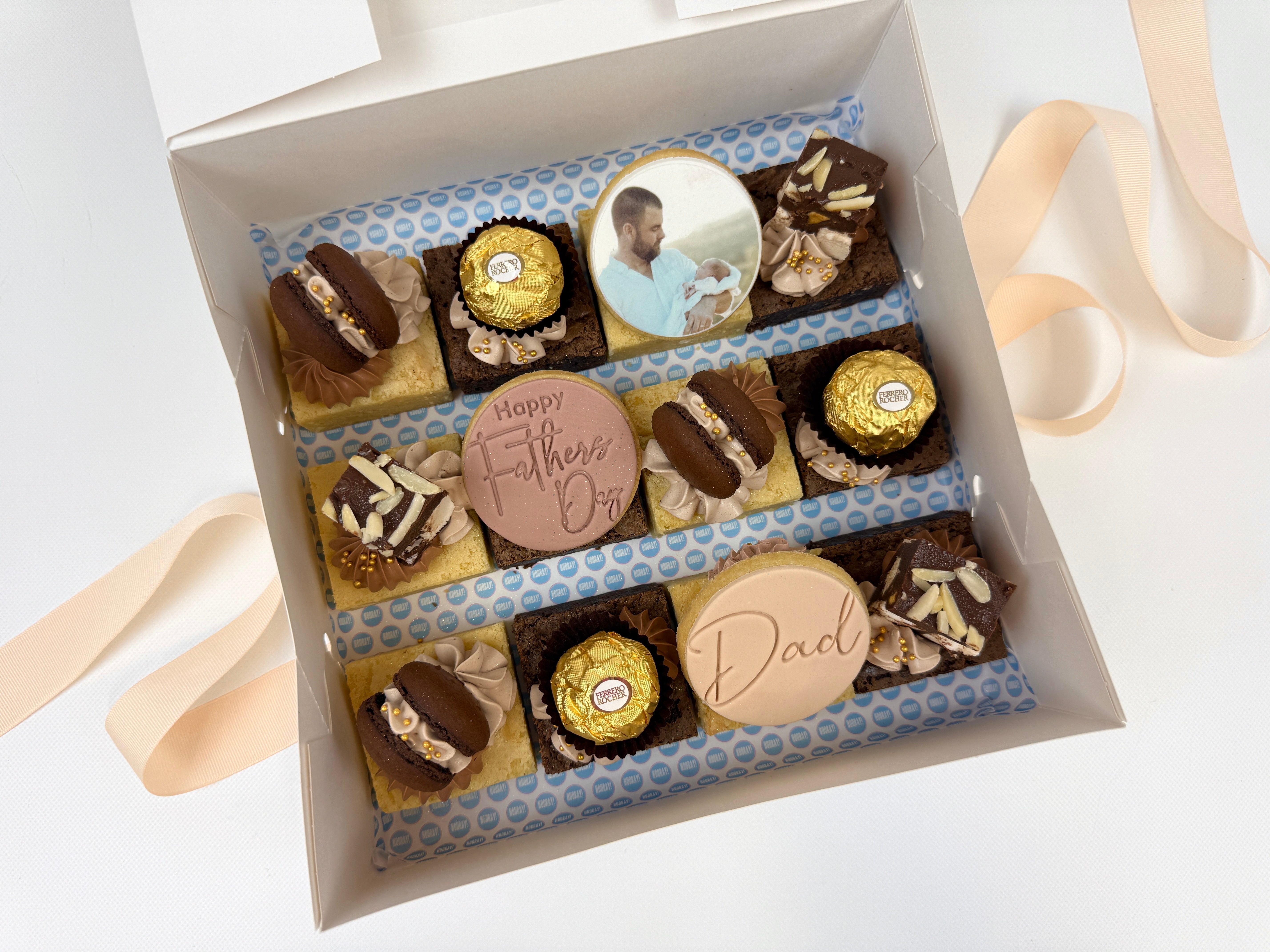 Father's Day- Dessert Box with 1 x Custom Image