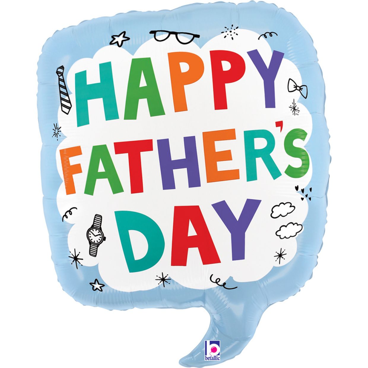Father's Day Speech Bubble Foil Helium Balloon