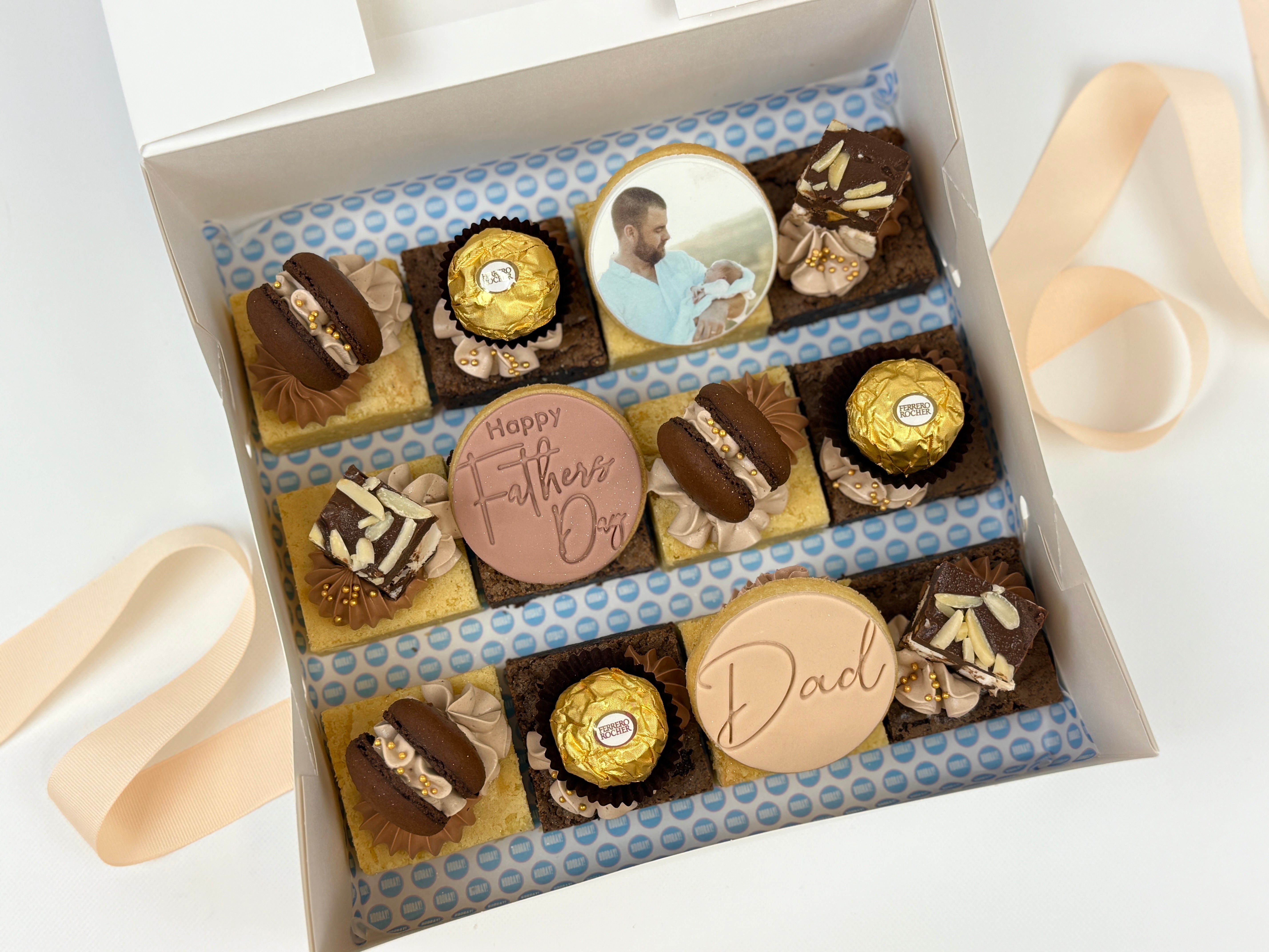 Father's Day- Dessert Box with 1 x Custom Image