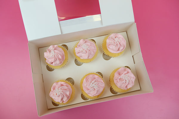6 x Cupcakes (Choose your colour)