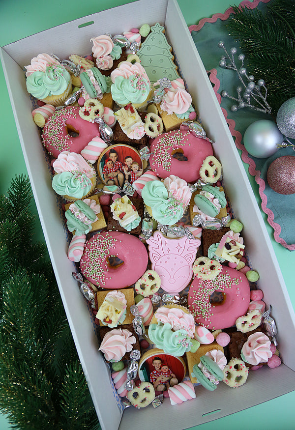 Christmas Large Grazing Box- With 2 x custom images