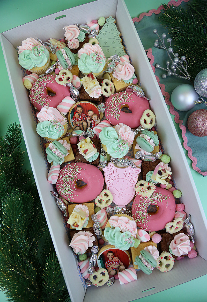 Christmas Large Grazing Box- With 2 x custom images