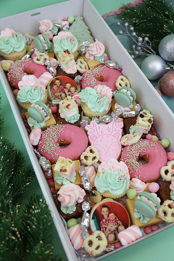 Christmas Large Grazing Box- With 2 x custom images