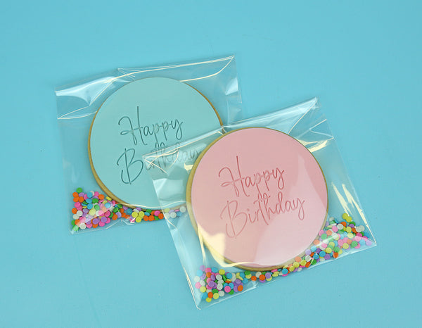 1 x Large HAPPY BIRTHDAY Cookie (11.5cm)