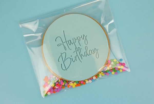 1 x Large HAPPY BIRTHDAY Cookie (11.5cm)