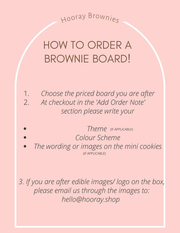 Brownie Board with custom cookies