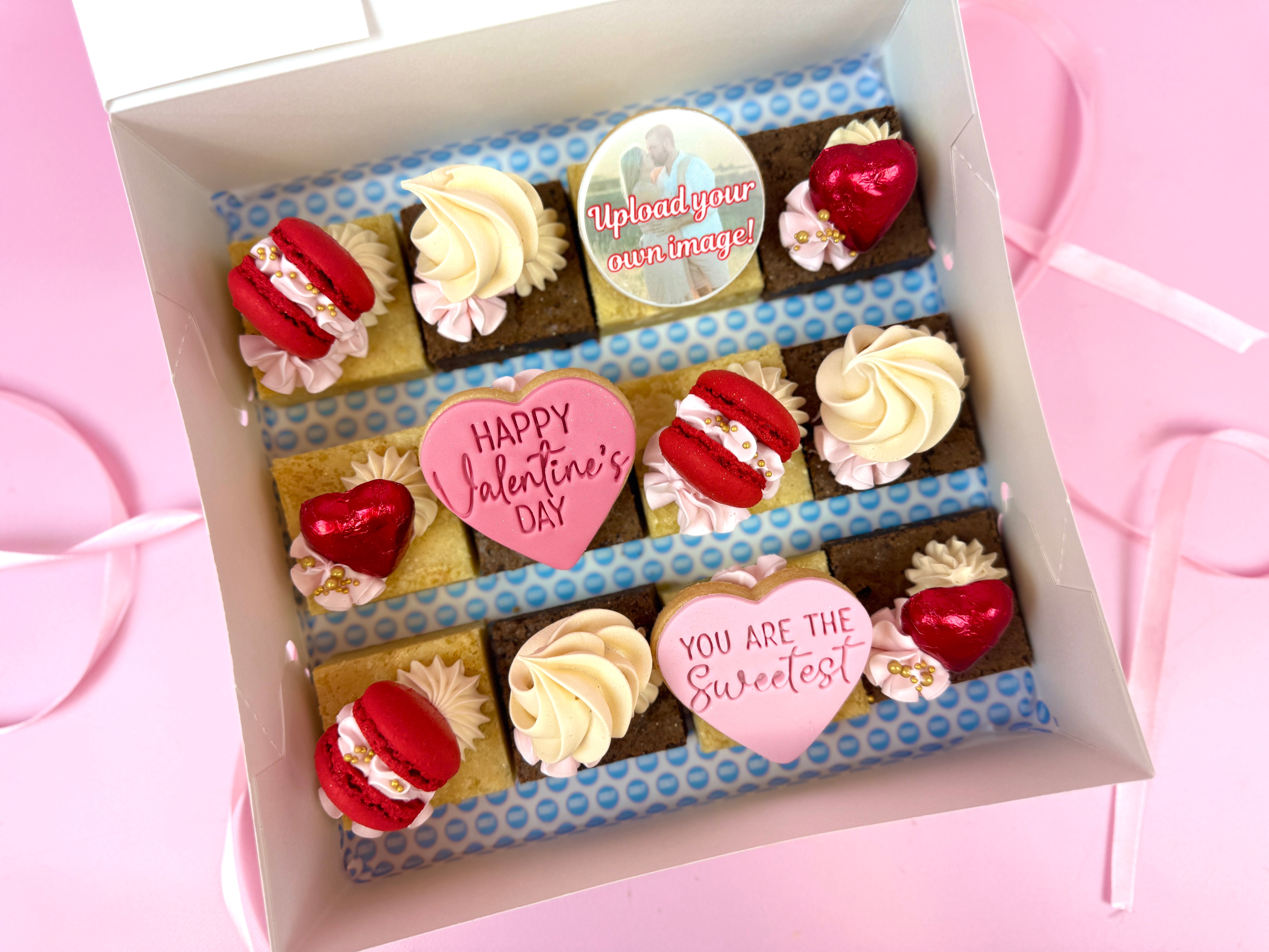 Valentine's // 6 or 12 Brownies- With 1 x CUSTOM IMAGE