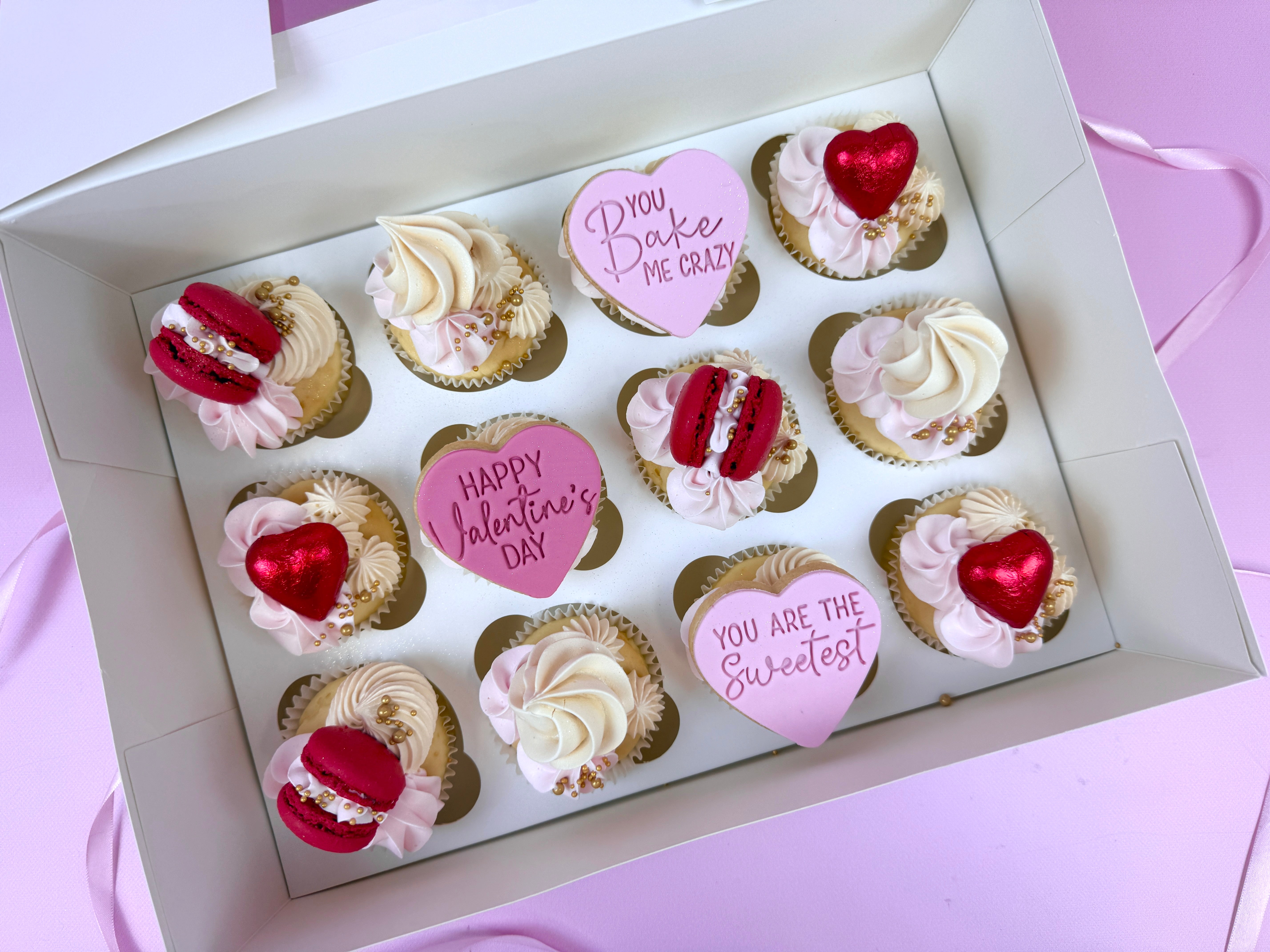 Valentine's- Loaded Cupcakes // 6, 12 or 24