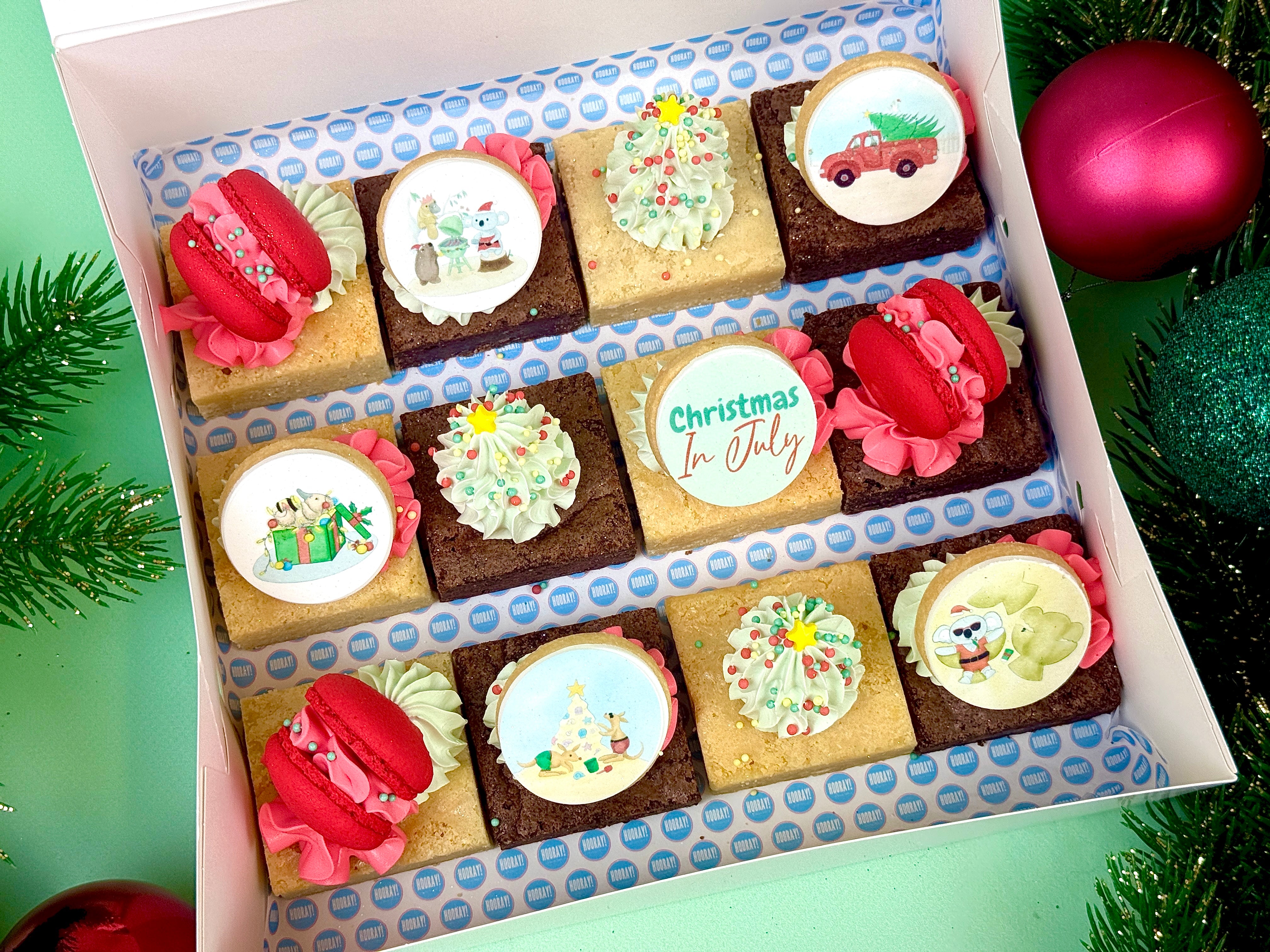 Christmas In July // 6 or 12 Brownies