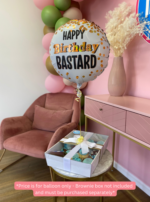 'Happy Birthday Bastard' Helium Balloon