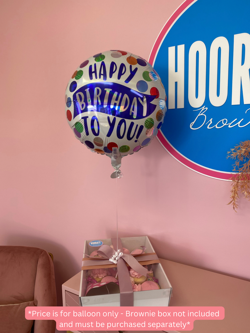 'HAPPY BIRTHDAY TO YOU! Spotty dots Helium Balloon'
