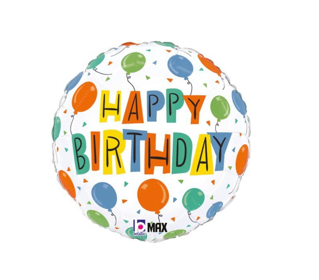 'Happy Birthday Balloons' Foil Helium Balloon