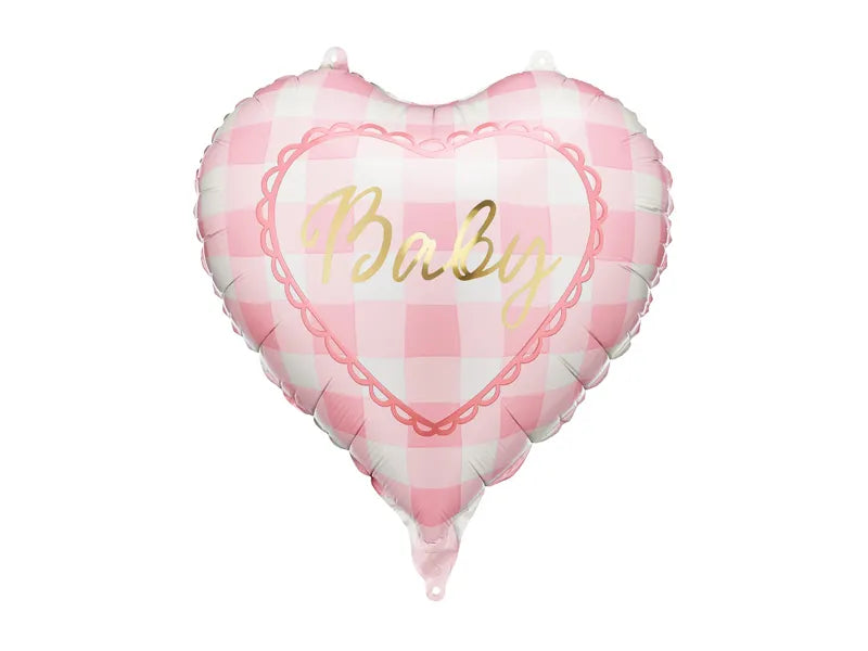 Baby Pink Heart Foil Balloon