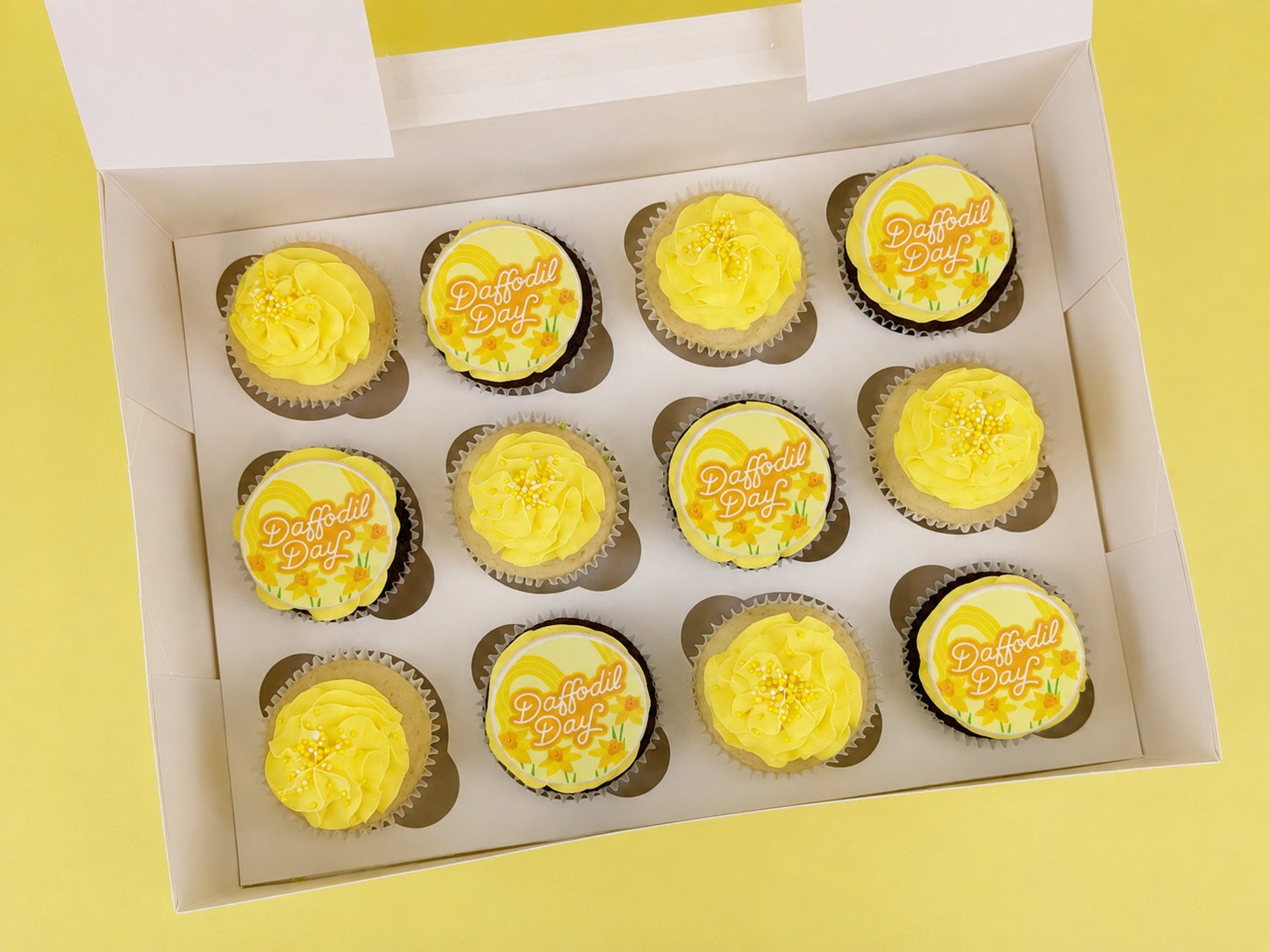 Daffodil Day Cupcakes // Standard or GF- Thurs 20th Aug