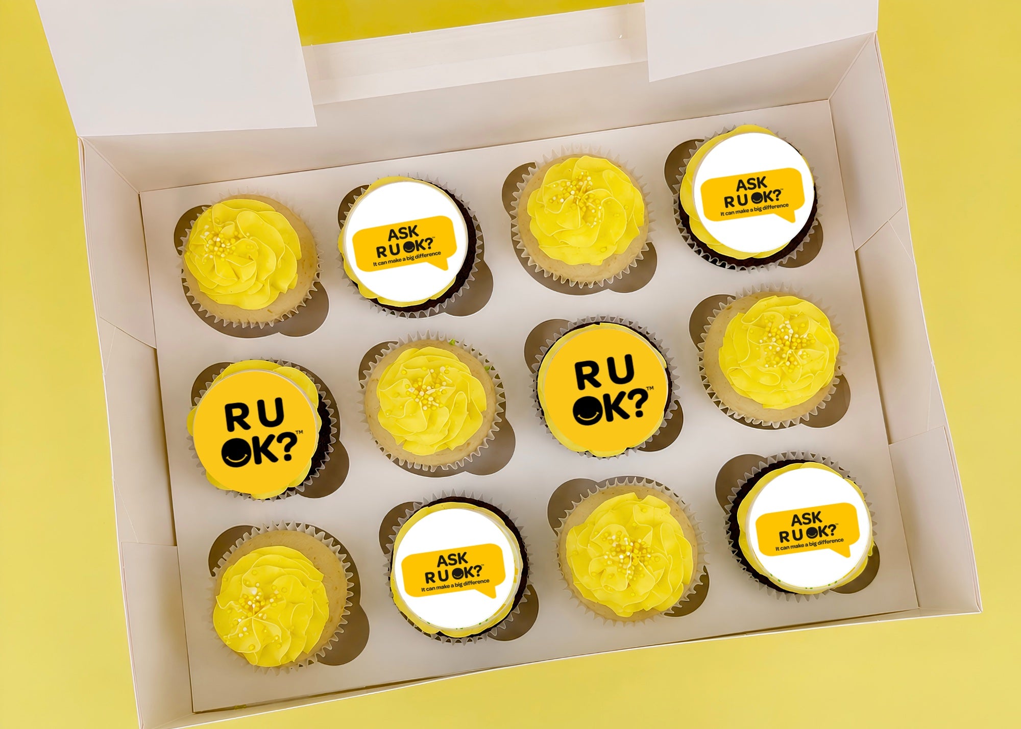 R U OK? Day Cupcakes // Standard or GF- Thurs 10th Sept