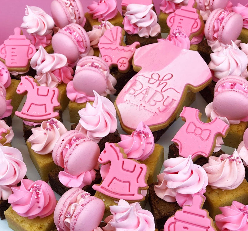 Baby Shower board with custom cookies